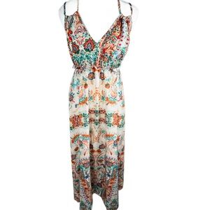💜 5/$20 Floral Multicolor Maxi Dress Size S